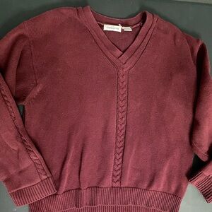 Liz Claiborne Maroon Sweater